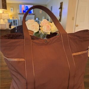 lululemon athletica Brown Tote Bag- Only used a few times